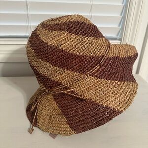 Wyeth Straw Bucket Hat Women’s One Size Beige Natural